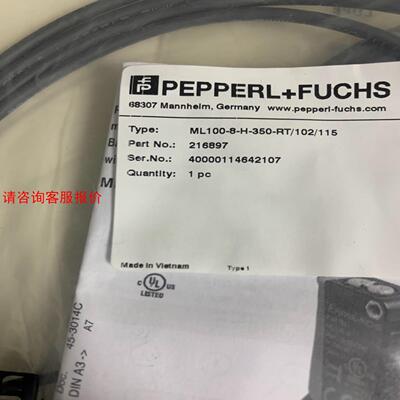 倍加福P+F光电开关漫反射版型ML100-8-H-350-R