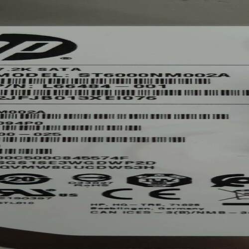 惠普/HP 6tSAS硬盘 3.5寸 7.2K 企业级硬盘