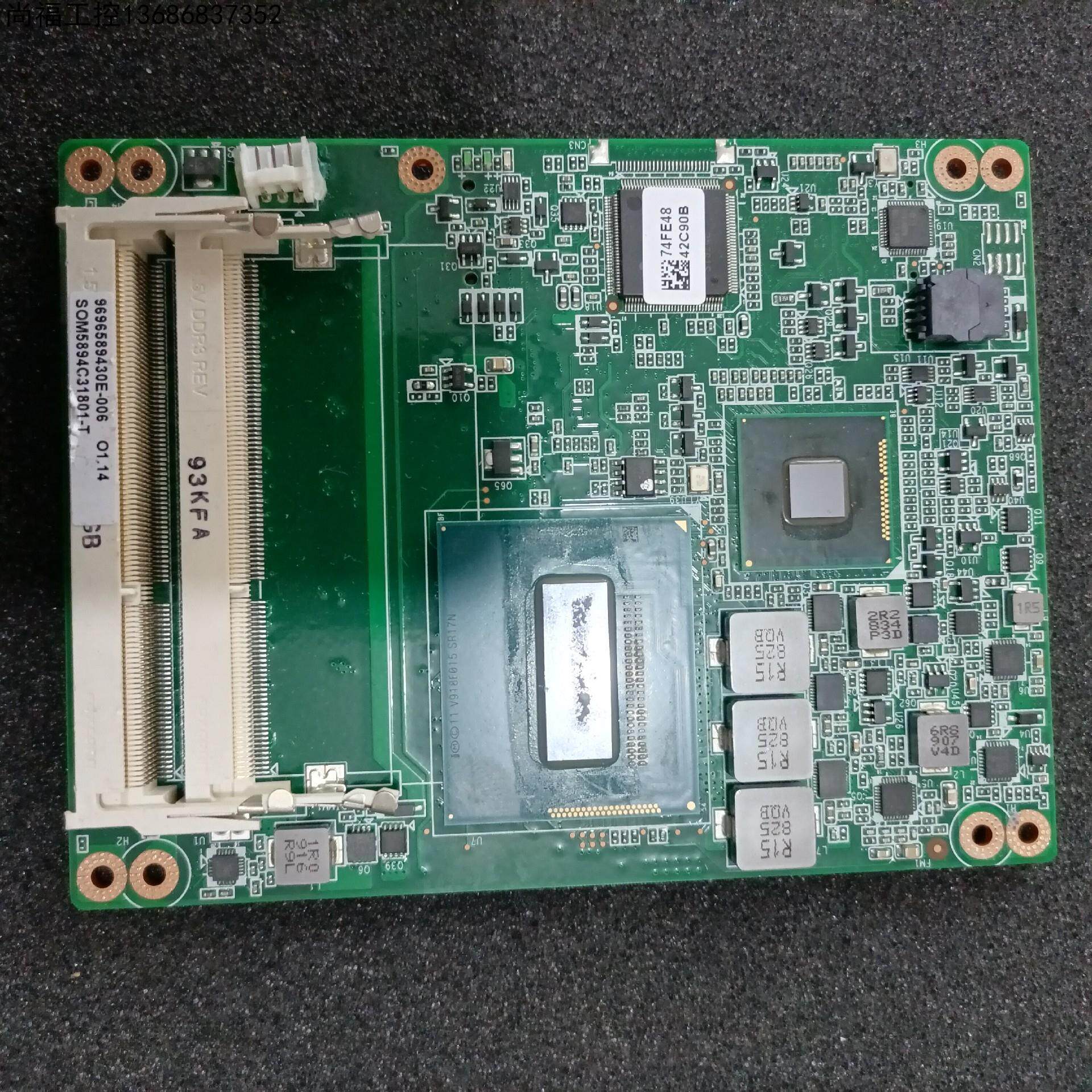 拍前议价研华som-5894 嵌入式工控主板 som5894c318
