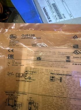 IFM易福门OJ5126光电传感器 OJP-FPKG/SO/