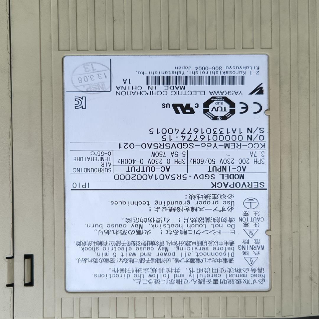 拆机安川伺服驱动器/电机SGDV-120A01A002000