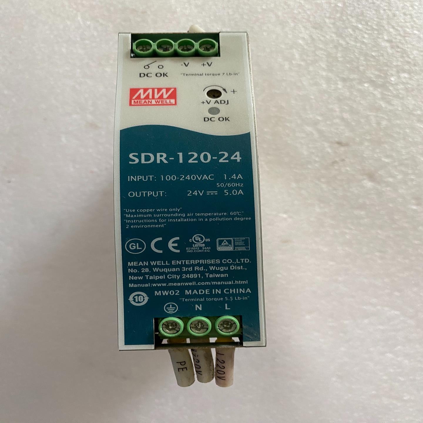 明纬SDR-120-24导轨型开关电源议价