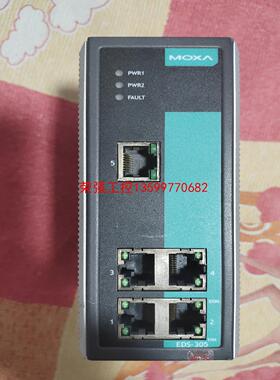 【荣强工控】MOXA EDS 305 工业以太网交换机，工程拆机闲置，功