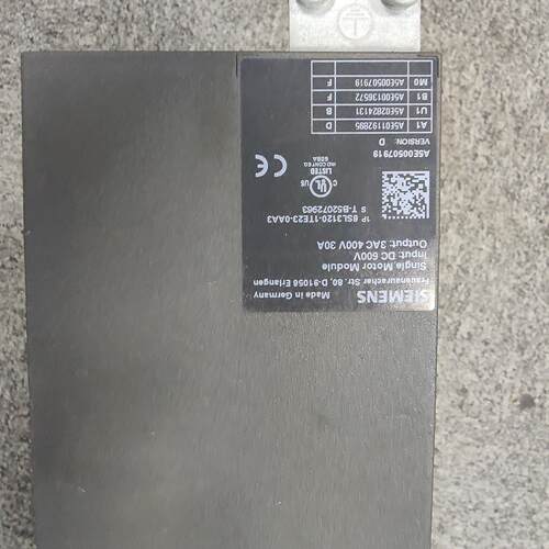（设备配件）6SL3120-1TE23-0AA3西门子30A驱动器包好成