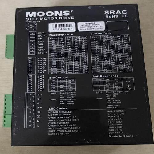 MOONS鸣志鸣志SRAC4/SRAC2各一psc驱