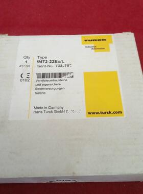 全新原装正品图尔克传感器IM72-22Ex/L未