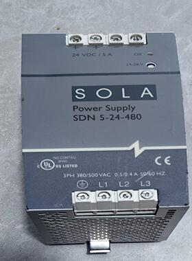 （请询价）美国SOLA电源SDN5-24-480 24VDC，5A议价
