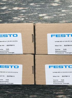 FESTO 537811  VAM-63-V1/0-R1/4-EN  压力表 ！