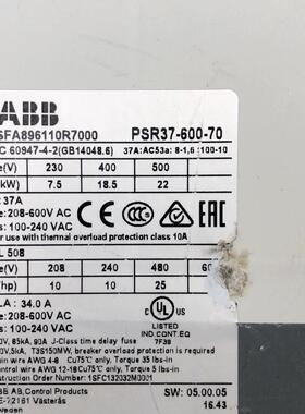 议~1896110R7000 PSR37-600-70 A