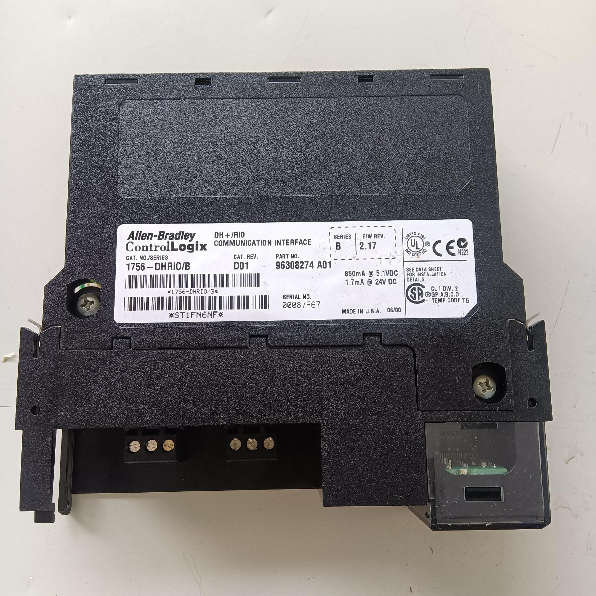 1756-DHRIO/B件缺盖板，成色很新。