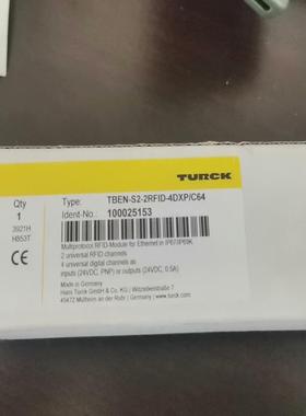 TBEN-S2-2RFID-4DXP/C64全新原装正品