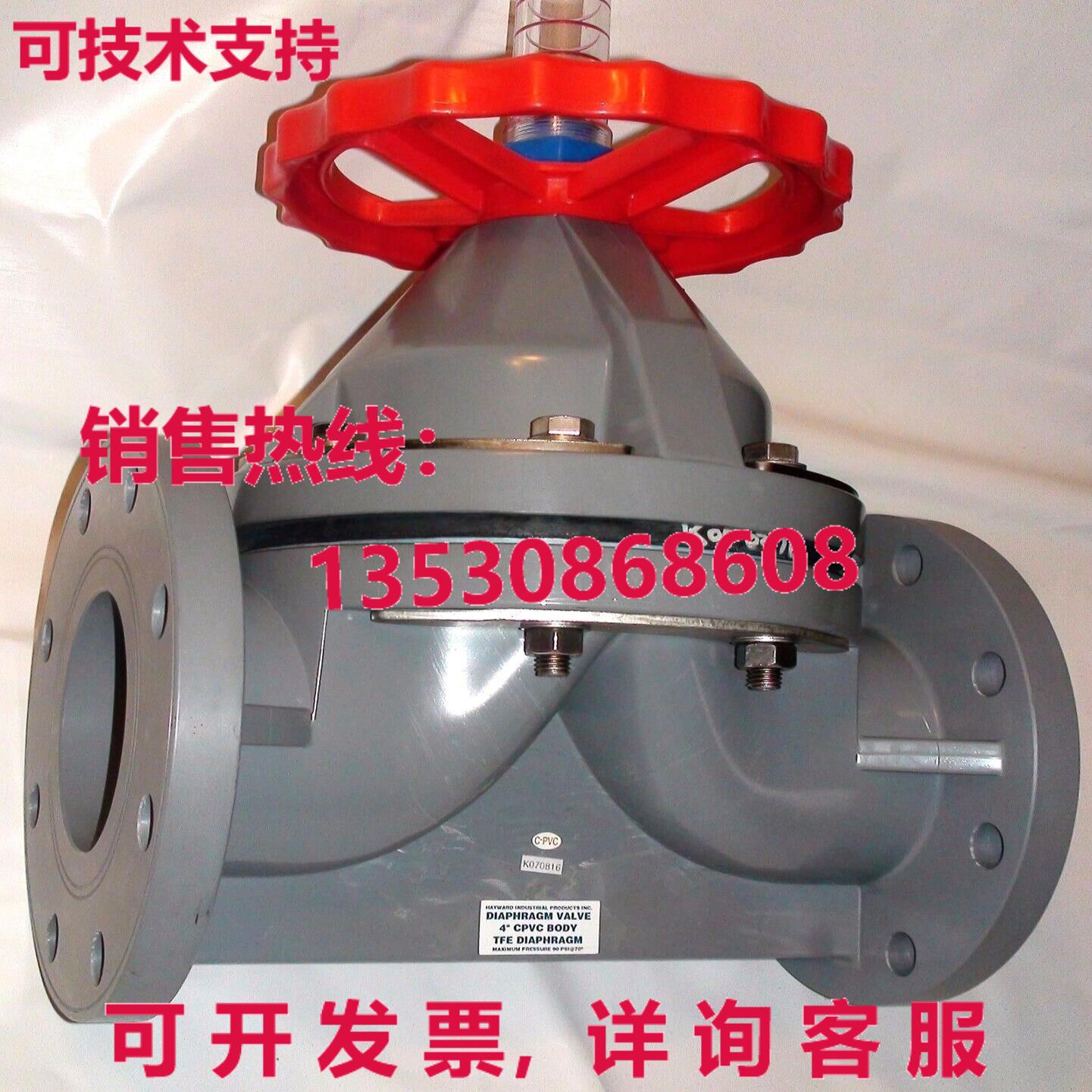 原装供应HAYWARD DA2400FTP 气门 DIAPHRAGM 4 英寸 CPVC 机身 TF