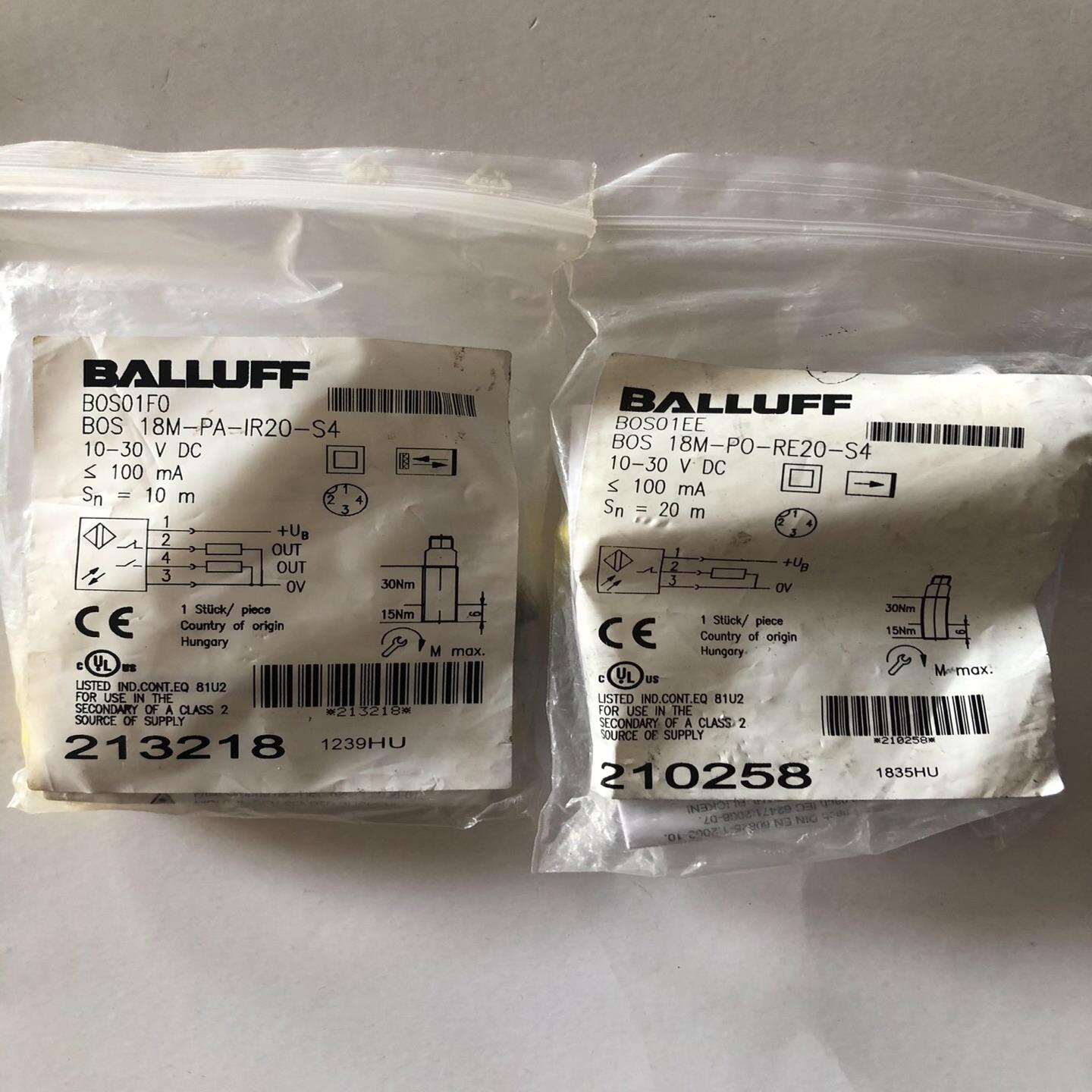 BALLUFF原装BALLUFF巴鲁夫BOS01EE光电开关