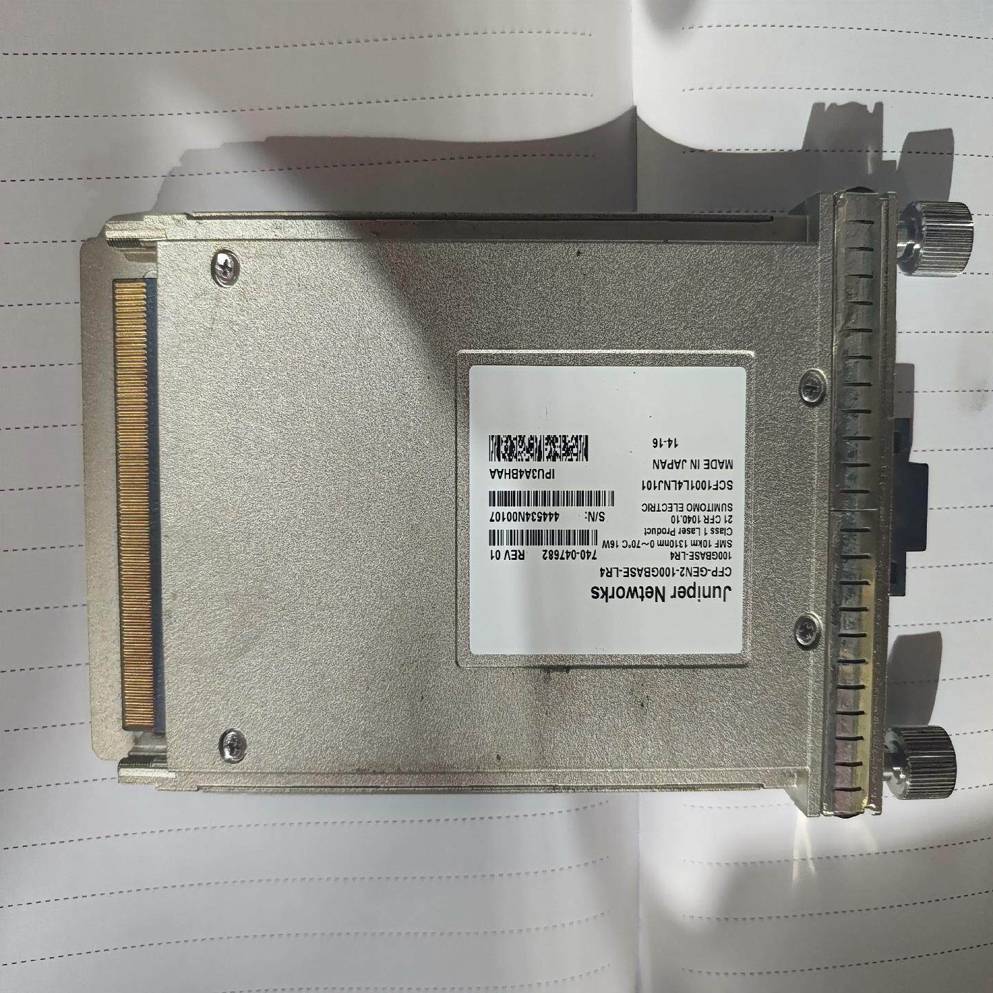 （设备配件）Juniper CFP-GEN2-100GBASE-LR4
