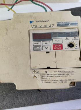 （请询价）安川变频器CIMR-J7AA41P5一台，1.5KW，拆机，议价