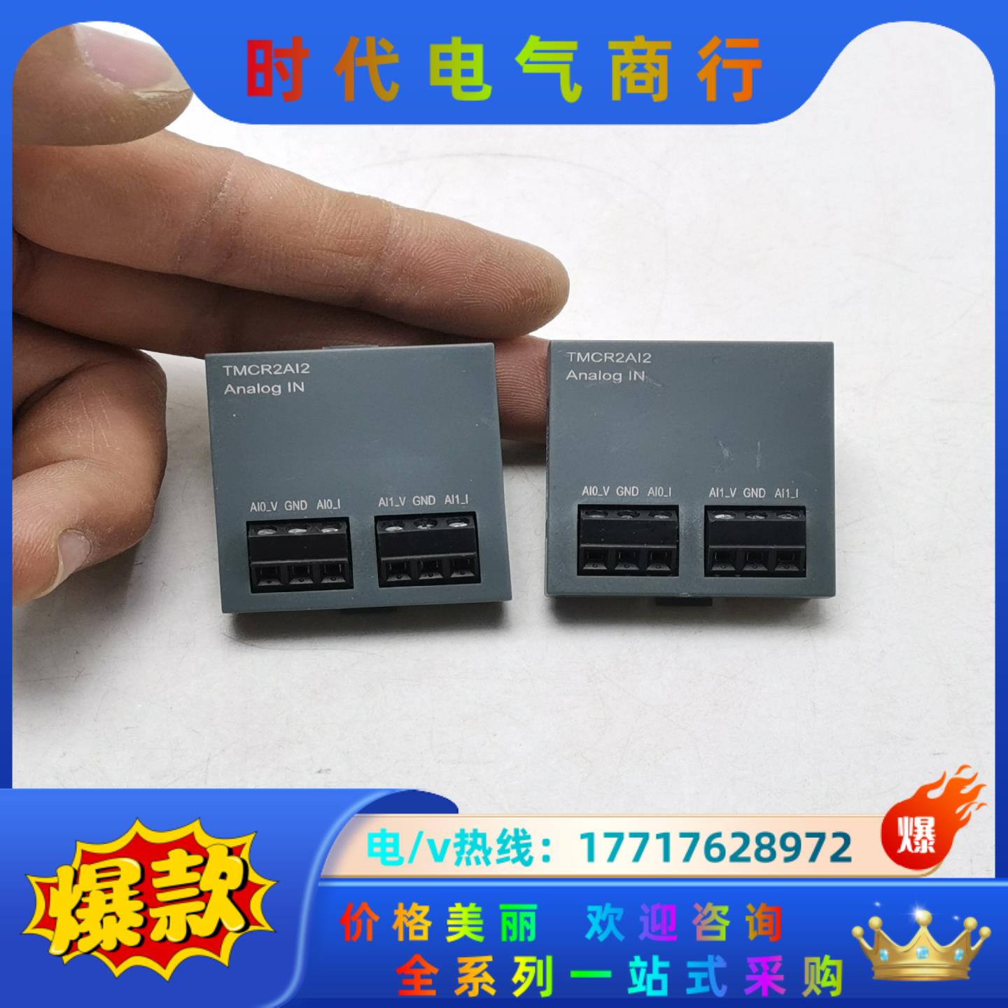 TMCR2AI2PLC两通道模拟量输入模块，功能完好，议价