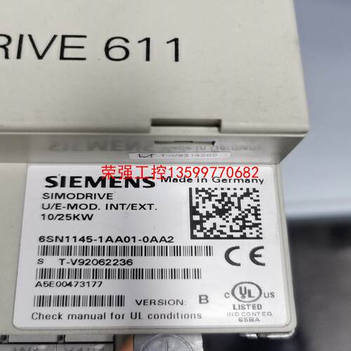 【荣强工控】6SN1145-1AA01-0AA2  西门子 10KW