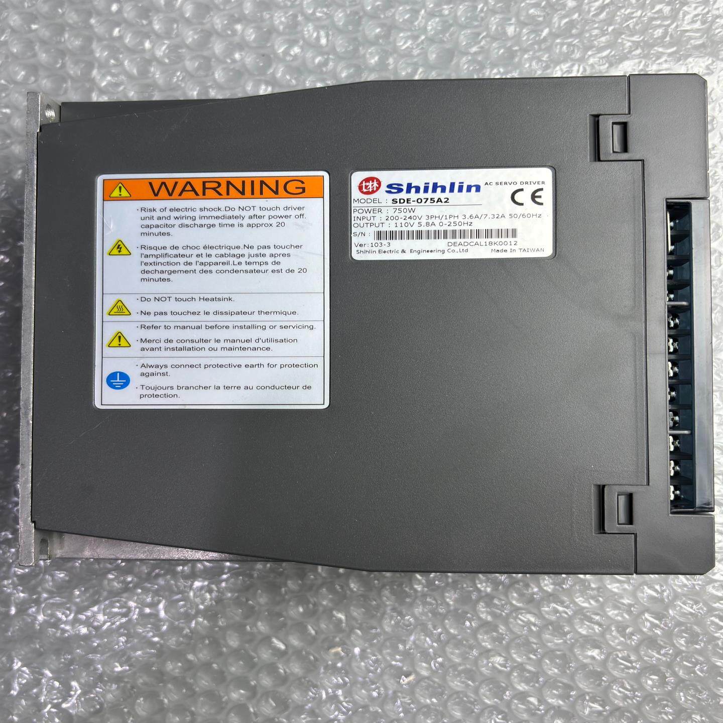 （设备配件）士林SDE-075A2伺服驱动器
