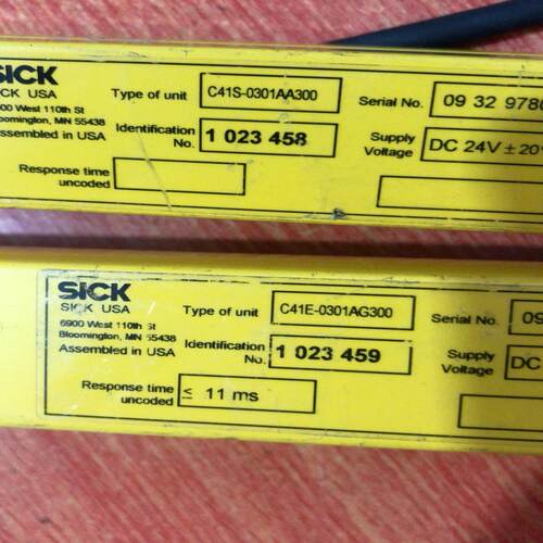{雅致机械商行}C41E-0301AG300  SICK安全光栅 功能包好