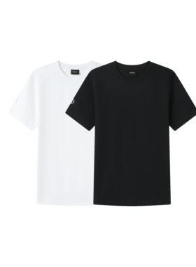 买一送一｜EntryLev直角肩立体剪裁小领口T恤显壮速干凉感短袖ELV