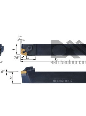 外圆 数控刀杆 MCBNR/MCBNL 3232P19/4040R19 装CNMG1906 大刀片
