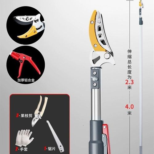 德国高枝剪高空修枝剪伸缩杆不锈钢修剪高枝果树剪树枝专用剪刀