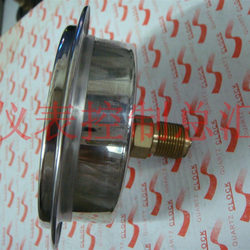 压力表  轴向压力表 YN80ZT   0-0.6MPA  螺纹16mm 全不锈钢 定做