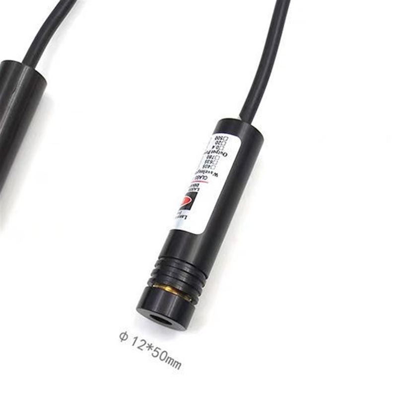 24V十字一字镭射头12V红光圆点状激光器模组设备定点x红外线定位