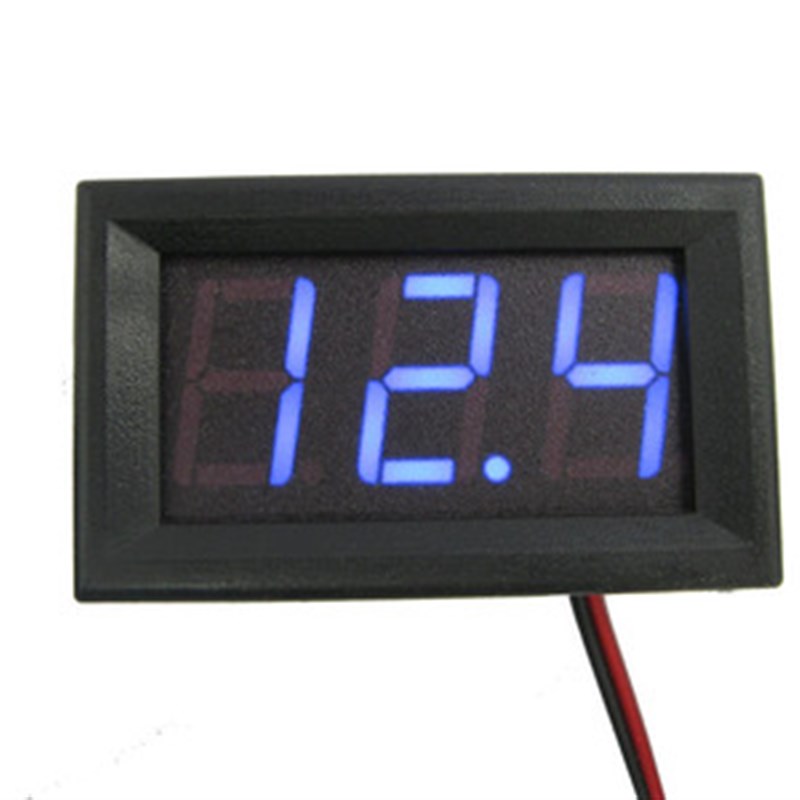 DSN-DVM-568HV两线DC5V-120V直流数显电压表D-SUN锂电池电量表