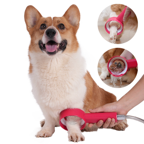 怪兽宝贝狗狗宠物360°喷刷洗爪洗澡淋浴花洒喷头清洁比熊柯基