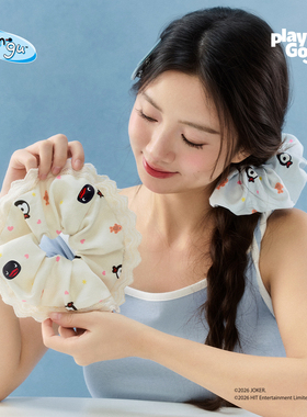 有点淘气·Pingu海盐蓝奶fufu印花花边云朵发圈