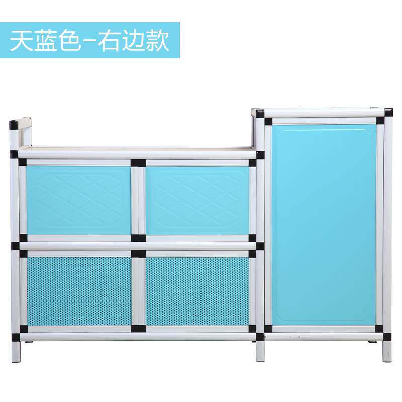 厨房橱柜煤气灶架铝合金碗柜储物柜家用简易煤气炉柜灶台煤气罐柜