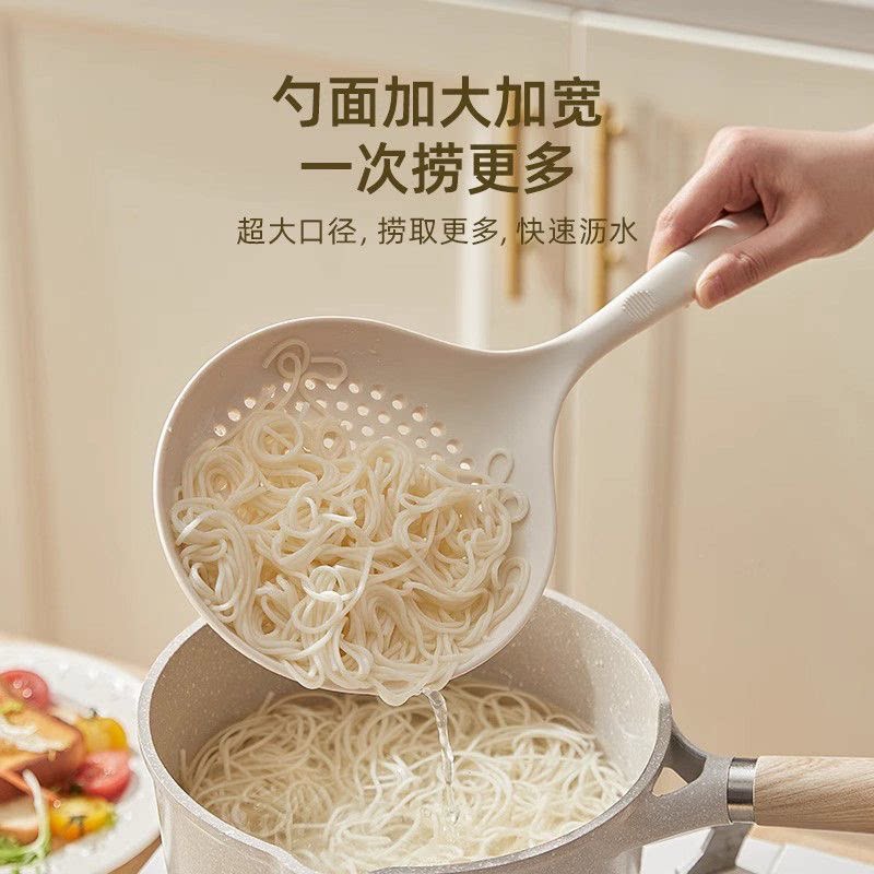 食品级硅胶耐高温捞面沥水漏勺图片