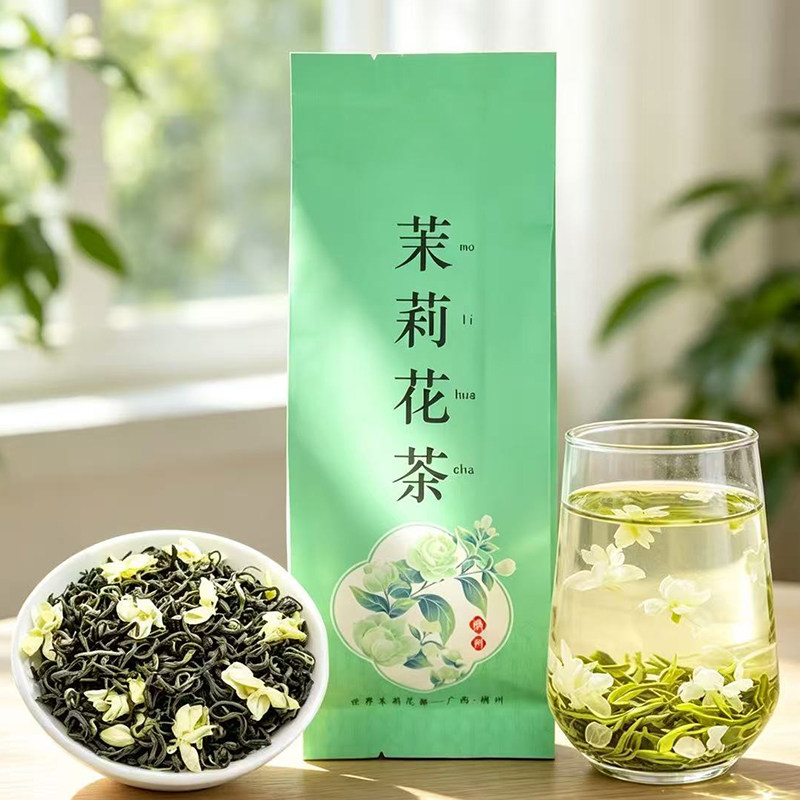 九普珍周顺来茉莉花茶广西横县图片