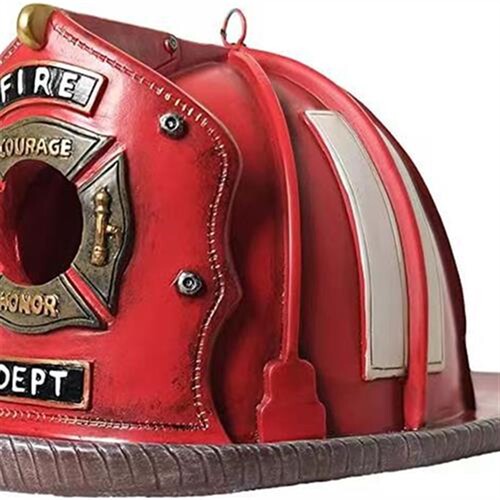 新款创意树脂工艺红色火车头喂鸟器鸟窝家居室外庭院树上挂件