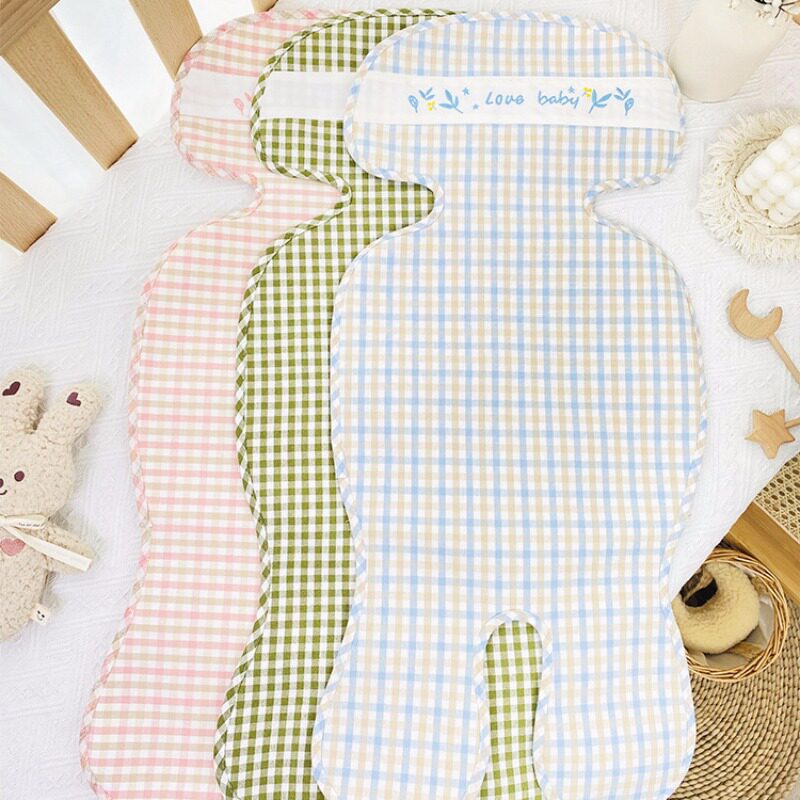 婴儿苎麻手推车凉席新生宝宝安全座椅夏季冰丝童车坐垫子透气通用