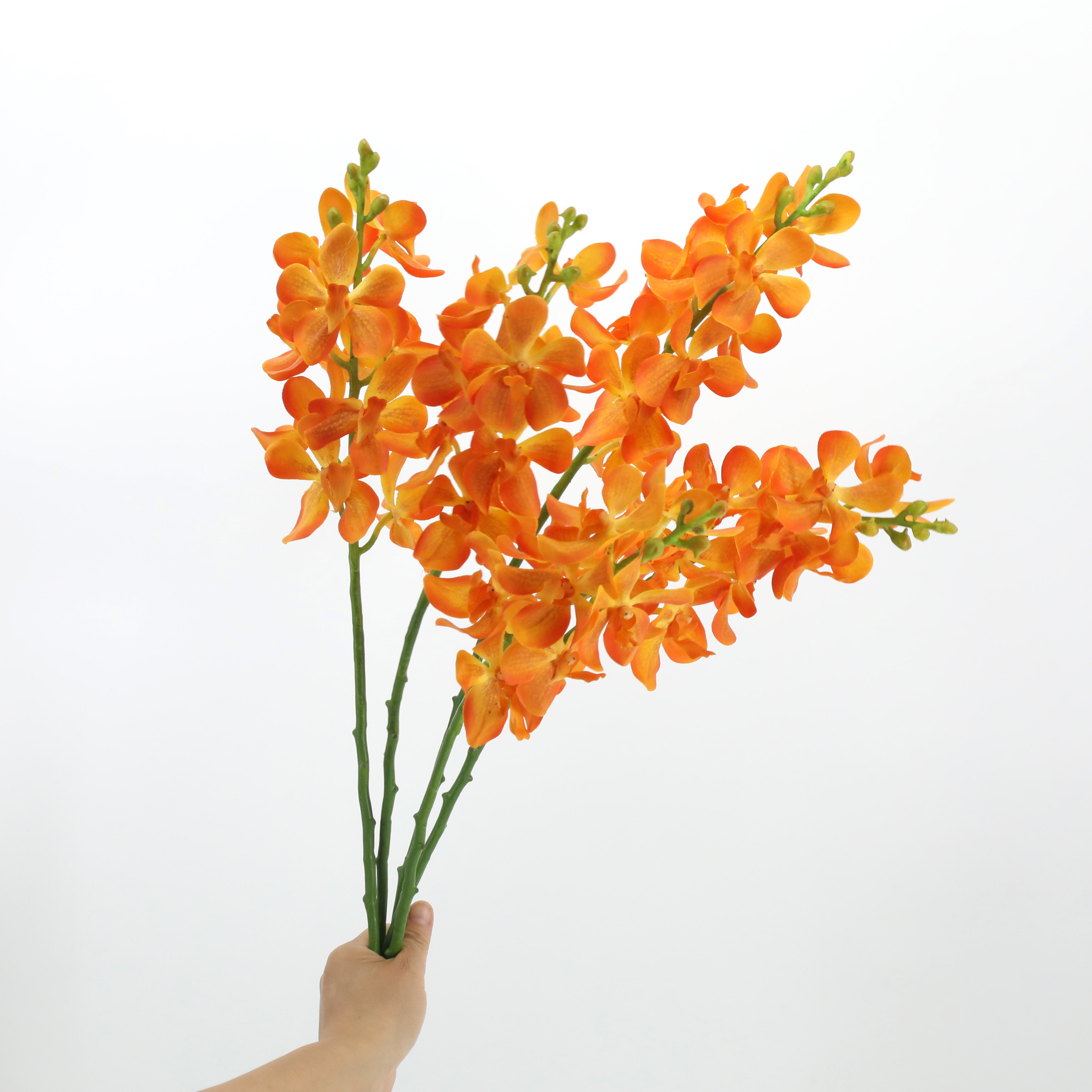 10花手感万代兰假花艺术插花图片