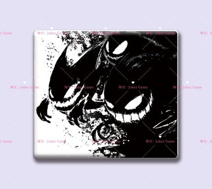 宝可梦耿鬼联名Skypad同款复刻钢化玻璃鼠标垫顺滑fps打瓦吃鸡