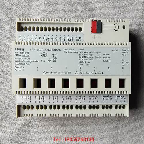 【非标价】5WG1 526-1EB02，西门子8路调光KNX模块（1-
