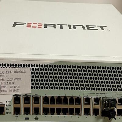 飞塔Fortinet FG-1000C 硬件防火墙 2个10