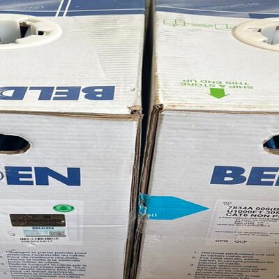 BELDEN百通六类网线7834A 006BLU，每箱305