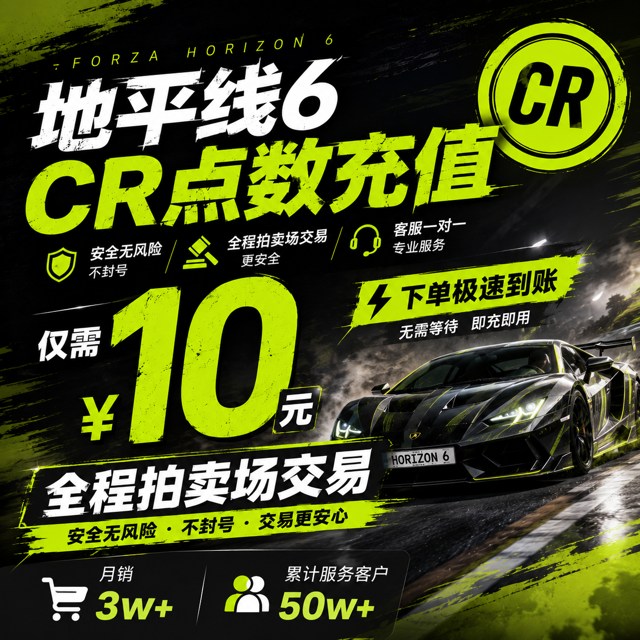 极限竞速地平线6CR点数稀有车刷钱全车存档超级抽奖季节赛车服装喇叭马拉松币技能点服装喇叭STEAMXBOX微软