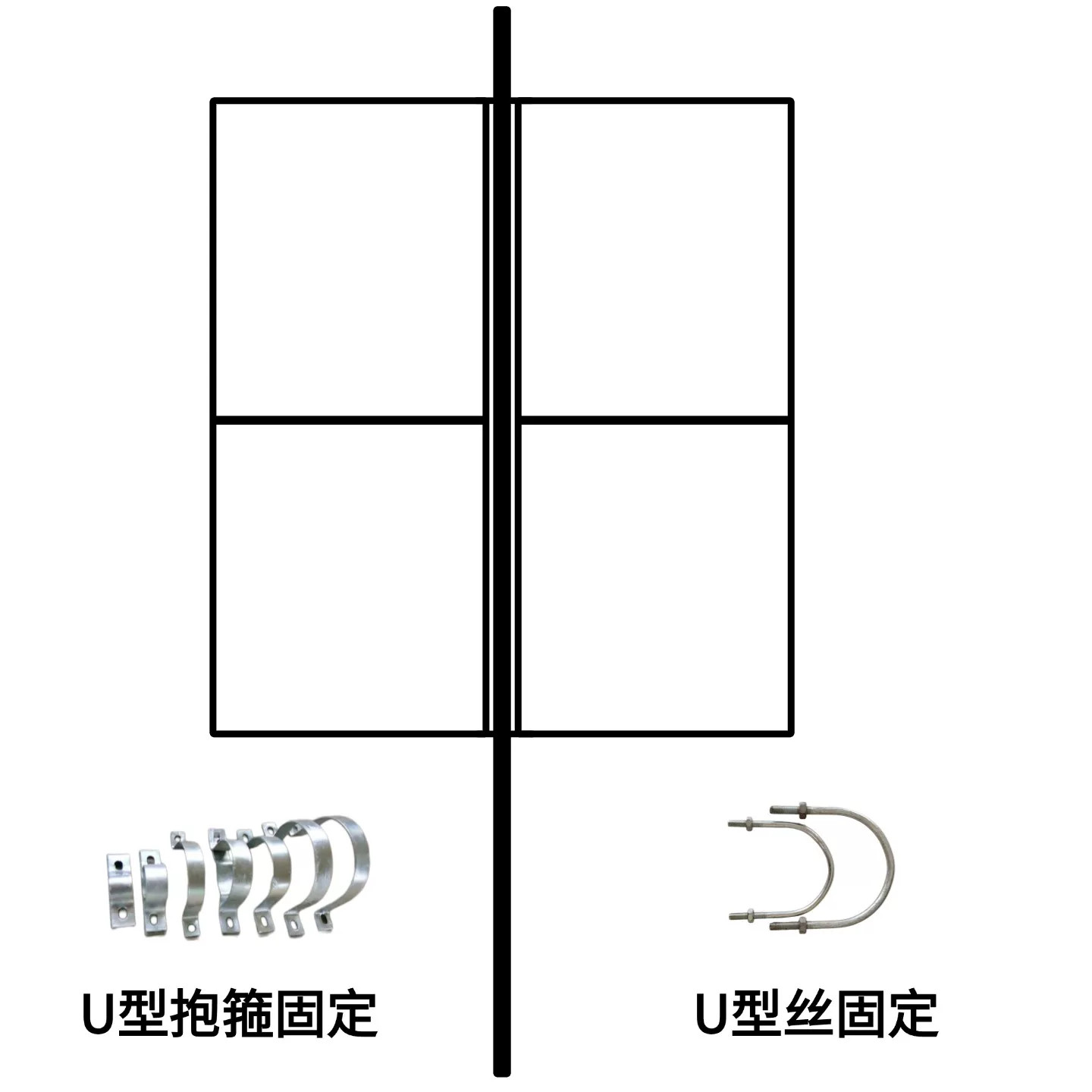 户外灯杆旗架子广告牌支架双面旗杆架子路灯杆旗架子