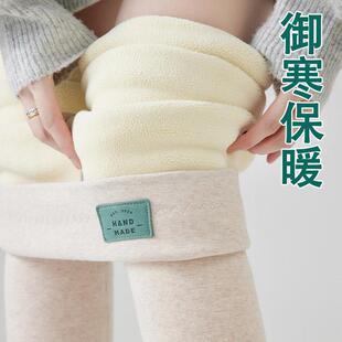 特厚羊羔绒打底裤女冬季外穿高腰一体加绒加厚保暖抗寒大码棉裤子