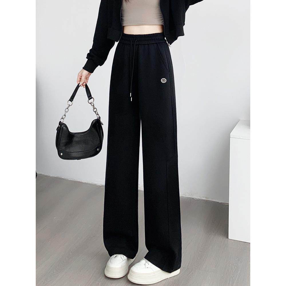 学生初中生运动裤女春秋少女高中生卫裤休闲宽松直筒中学生裤子