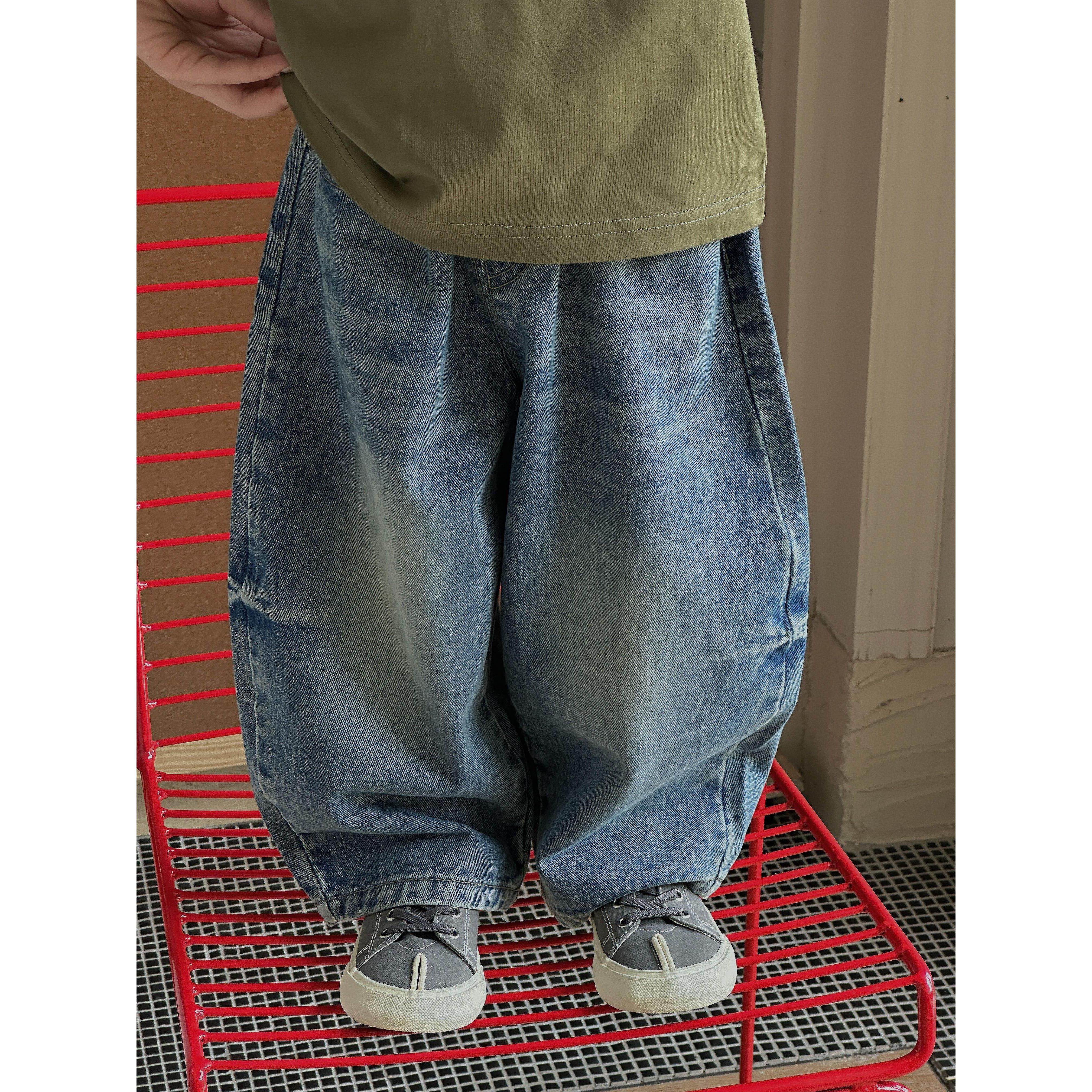 现货【覆古百搭】百搭牛仔裤~敲好穿！直筒阔腿洋气男童CU253202