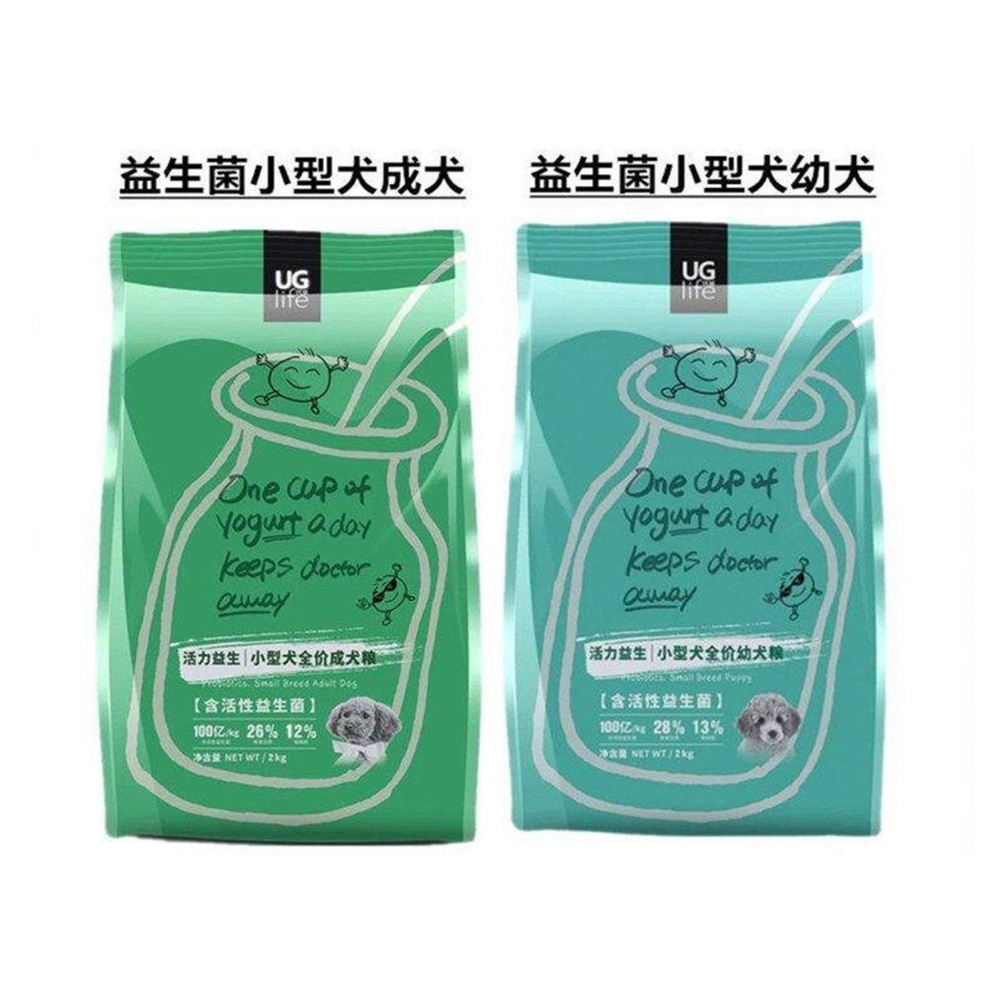 UG优基益生菌狗粮10kg小型犬成幼犬泰迪比熊通用全价期2kg10公斤