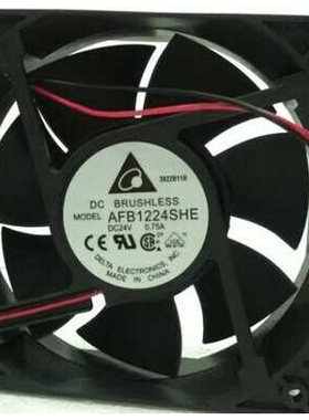 AFB1224SHE全新台达12038DC24V轴流散热风扇风机散热器