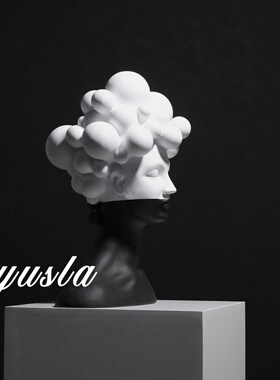 简约复古客厅落地大摆件玄关柜售楼处酒店别墅电视柜摆件软装饰品