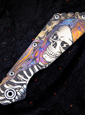 MeteorEDC挺进者SMF-MSC手工拉丝折刀CPM-3V户外便携露营定制版